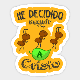 Seguir a Cristo Sticker